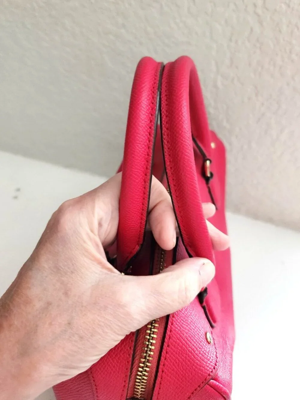Euc Coach Mini Bennett Red Crossbody Bag Purse